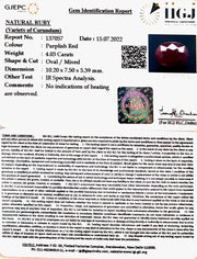 4.03/CT Natural Neo Burma Ruby with Govt. Lab Certificate-5661